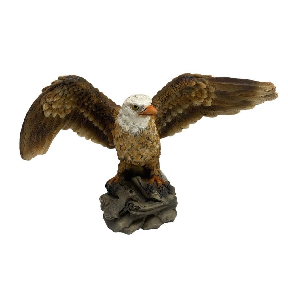 VTG FARO A. LUCCHESI Eagle Made in Italy Capodimonte Style Signed Hand Painted
